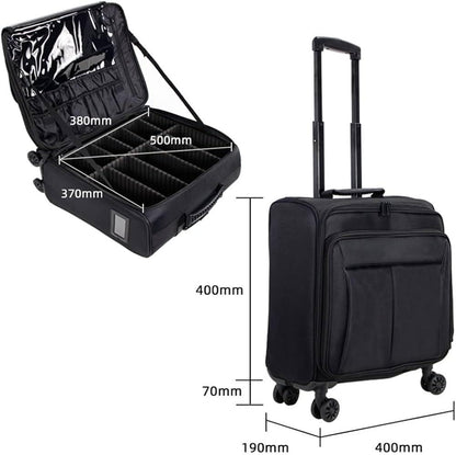 Makeup Case on wheels Travel suitcase #4221