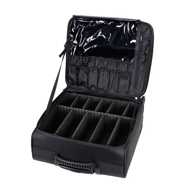 Makeup Case on wheels Travel suitcase #4221